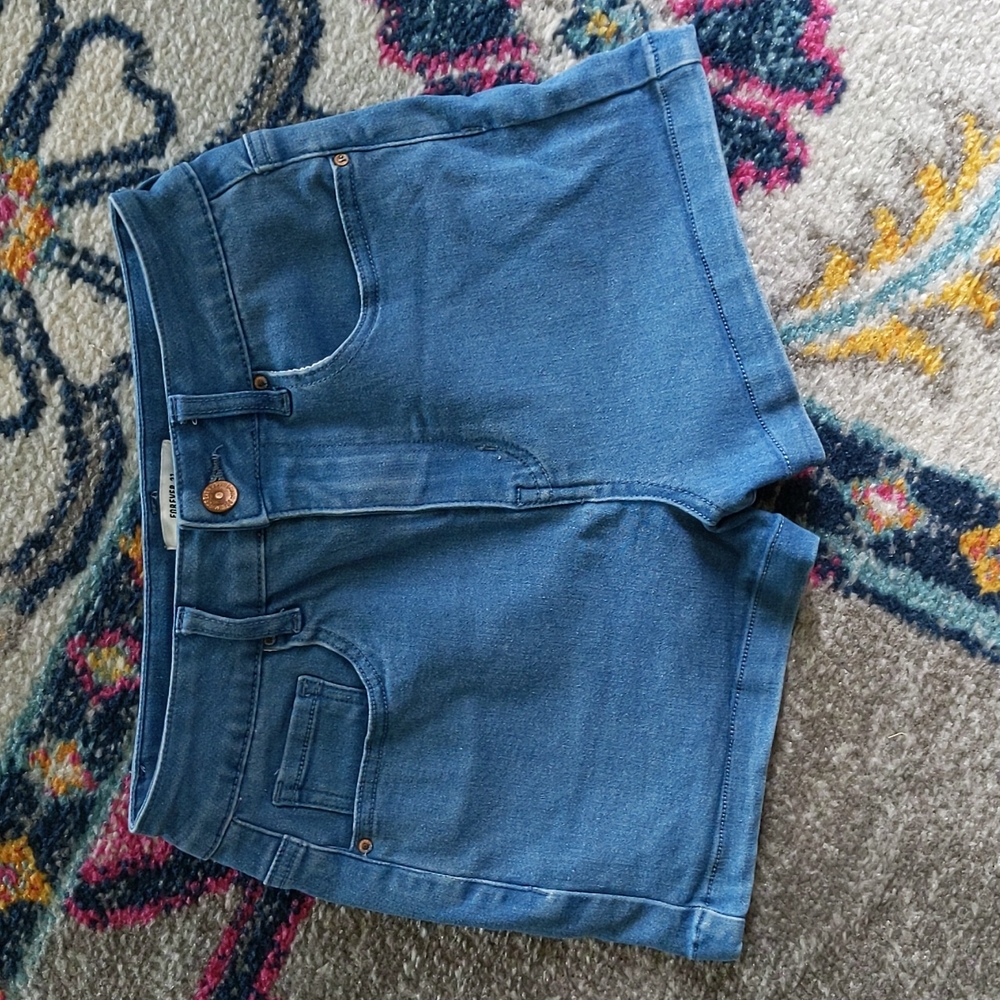 Forever 21 blue high waist shorts